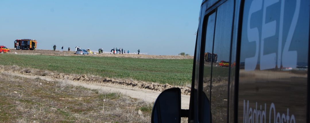 A pie de calle Madrid Oeste 06-02-2019 - Se estrella una avioneta en Quijorna A pie de calle Madrid Oeste 06-02-2019 - Se estrella una avioneta en Quijorna