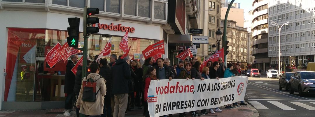 Movilización de los trabajadores de Vodafone Movilización de los trabajadores de Vodafone