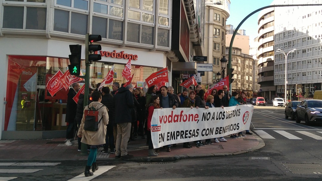 Nueva movilización contra el ERE previsto por Vodafone