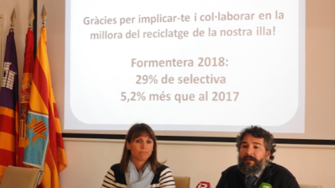 Los ciudadanos de Formentera reciclaron el 29% de los residuos en 2018