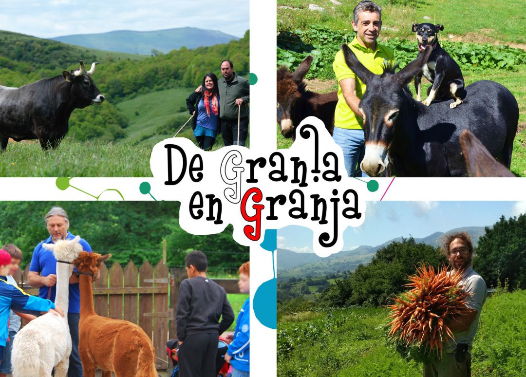 Algunos de los productores que se han sumado al proyecto 'De Granja en Granja'. Algunos de los productores que se han sumado al proyecto 'De Granja en Granja'.