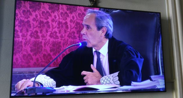 Jaime Moreno durante el juicio contra Francesc Homs Jaime Moreno durante el juicio contra Francesc Homs