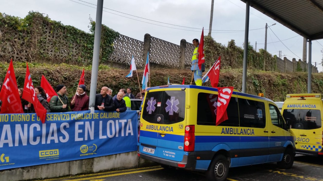 Amplio seguimiento de la huelga de ambulancias