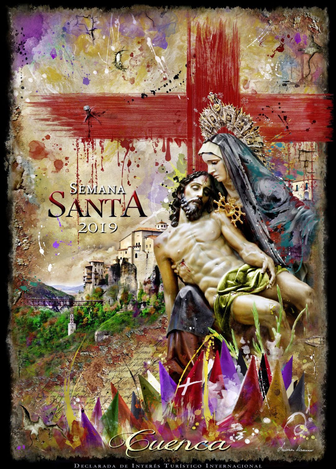 Cartel de la Semana Santa de Cuenca de 2019. Cartel de la Semana Santa de Cuenca de 2019.
