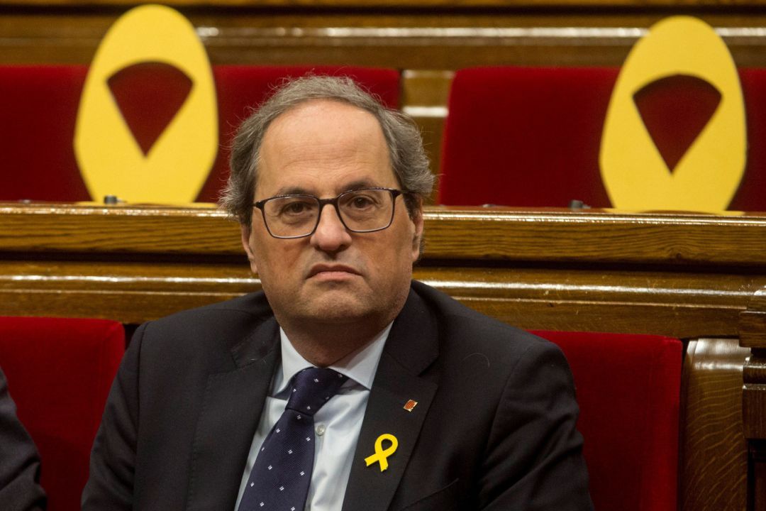 El presidente de la Generalitat, Quim Torra, esta semana en el Parlament. El presidente de la Generalitat, Quim Torra, esta semana en el Parlament.