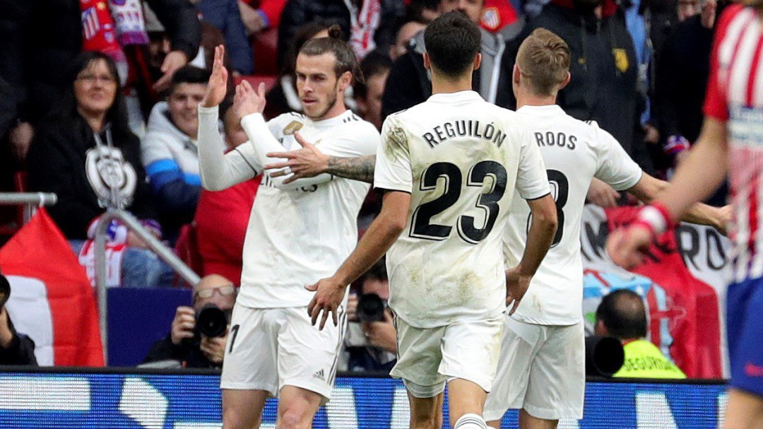 El gesto de Gareth Bale en la celebración del tercer gol
