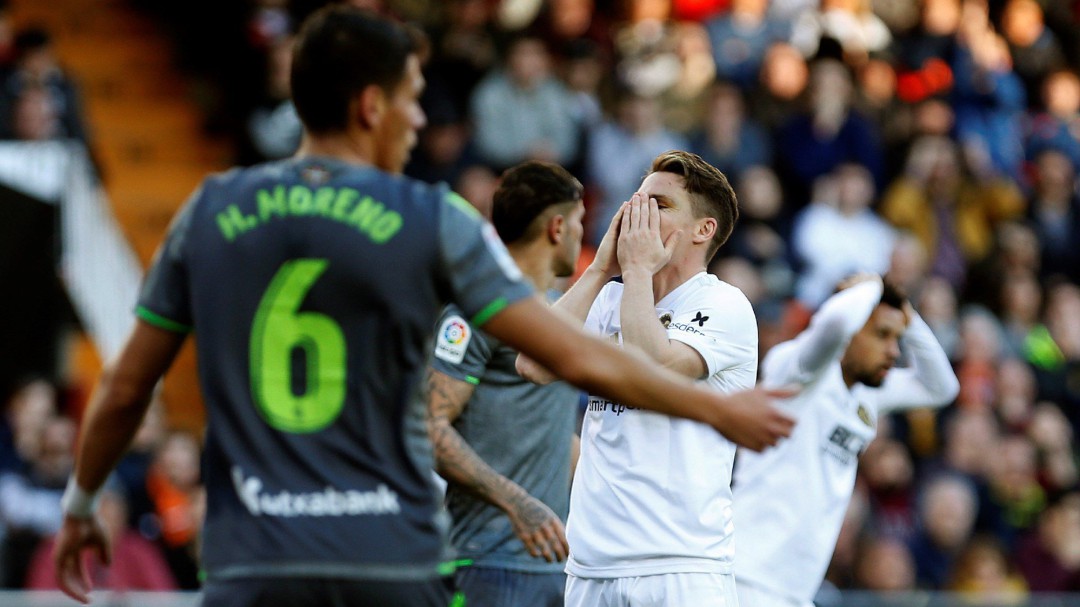 Empate sin goles en Mestalla entre Valencia y Real Sociedad