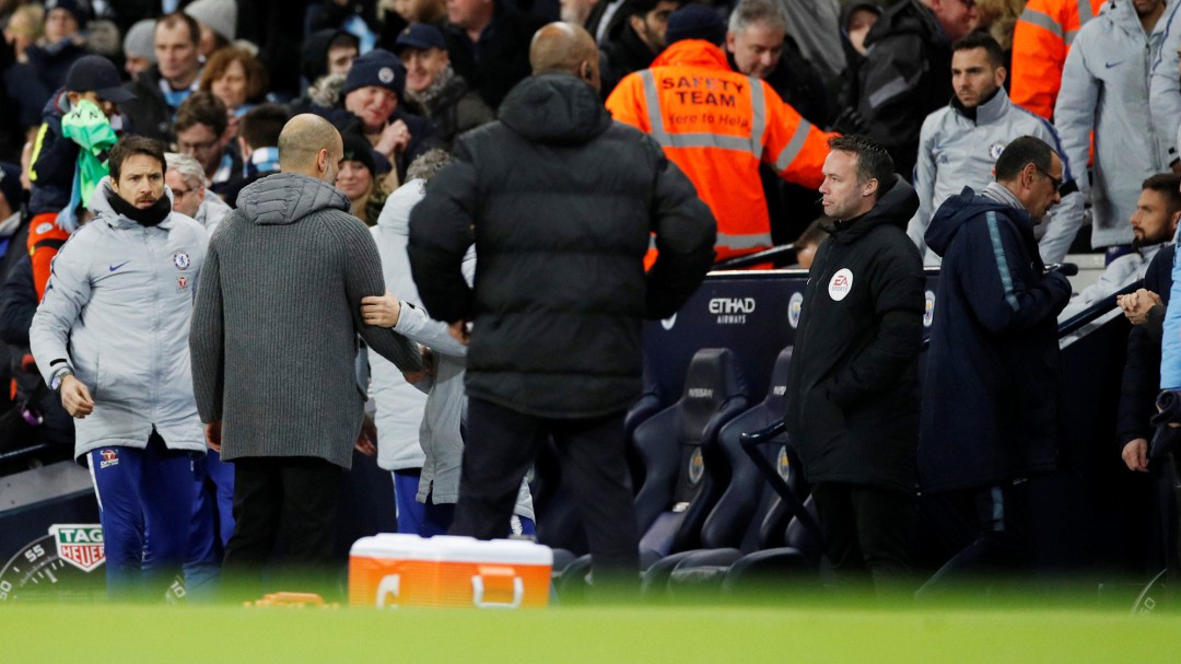 Sarri no encajó bien la goleada del City
