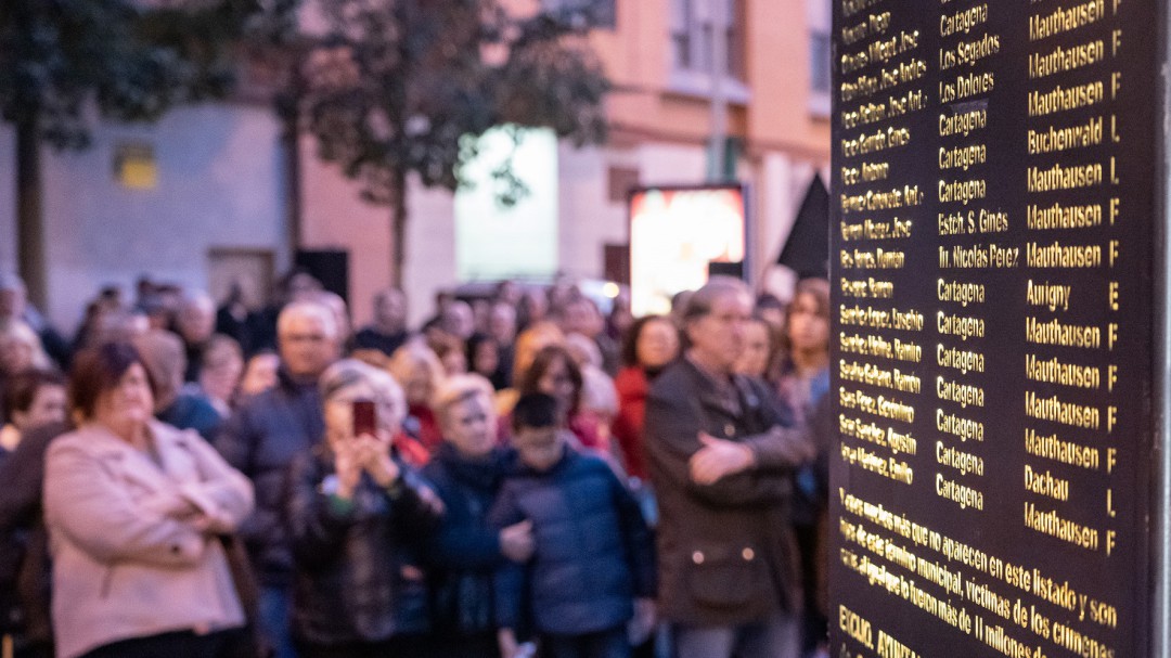 Los cartageneros, víctimas de los campos de concentración nazi, ya tienen su monumento