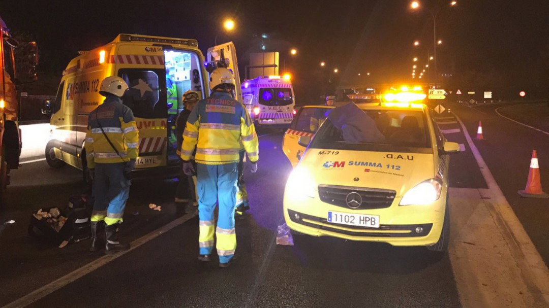 Una menor de 10 años y su hermana de 19 fallecen en un accidente de tráfico en Madrid