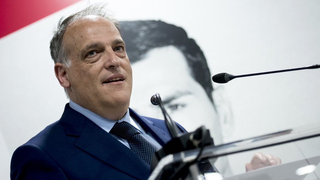 Tebas, sobre las críticas al VAR: Se abrió la veda por parte del presidente del Madrid y de la Federación