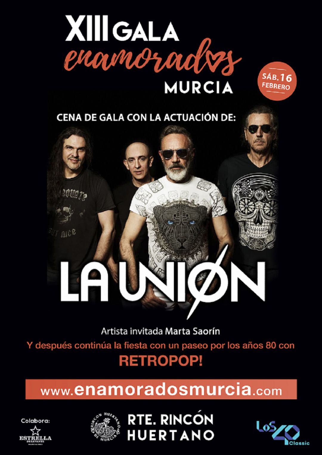 XIII Gala de Enamorados Murcia con La Unión en directo XIII Gala de Enamorados Murcia con La Unión en directo