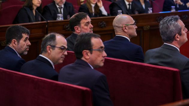 Los acusados hoy en el Tribunal Supremo Los acusados hoy en el Tribunal Supremo