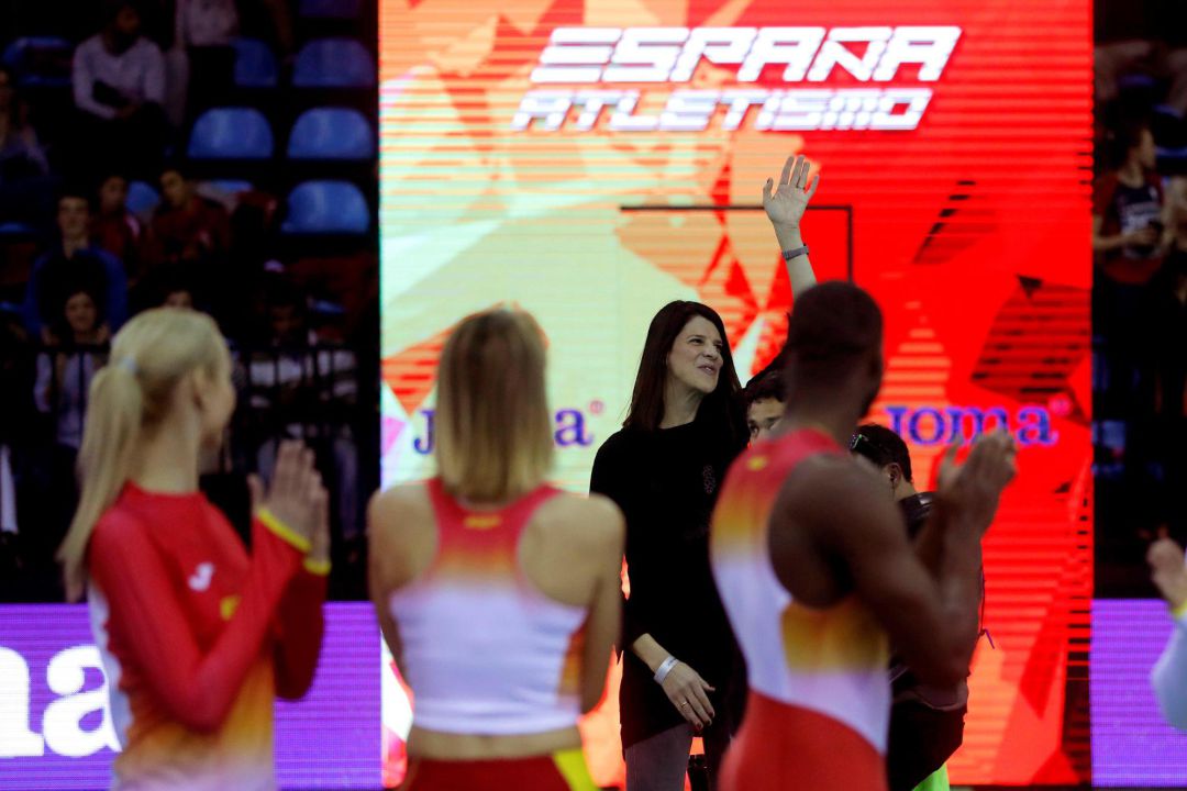 La atleta Ruth Beitia asiste al Meeting Villa de Madrid del World Indoor Tour. La atleta Ruth Beitia asiste al Meeting Villa de Madrid del World Indoor Tour.