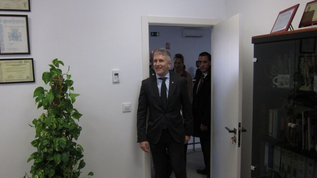 Fernando Grande-Marlaska, Ministro del Interior, durante una anterior visita al Campo de Gibraltar Fernando Grande-Marlaska, Ministro del Interior, durante una anterior visita al Campo de Gibraltar