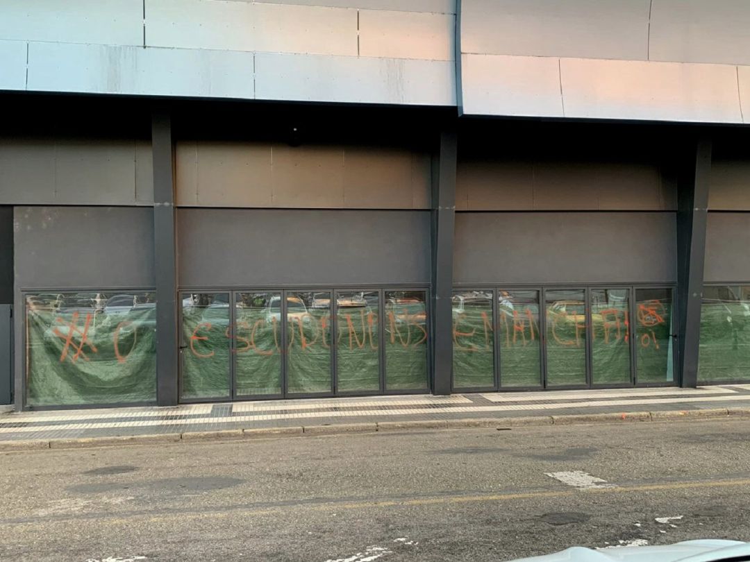 Balaídos amaneció con pintadas contra Mouriño Balaídos amaneció con pintadas contra Mouriño