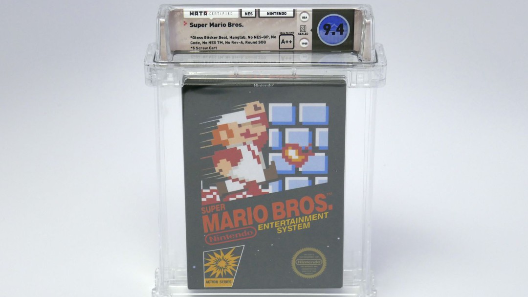 Subastan una copia de Super Mario Bros por más de 100.000 dólares