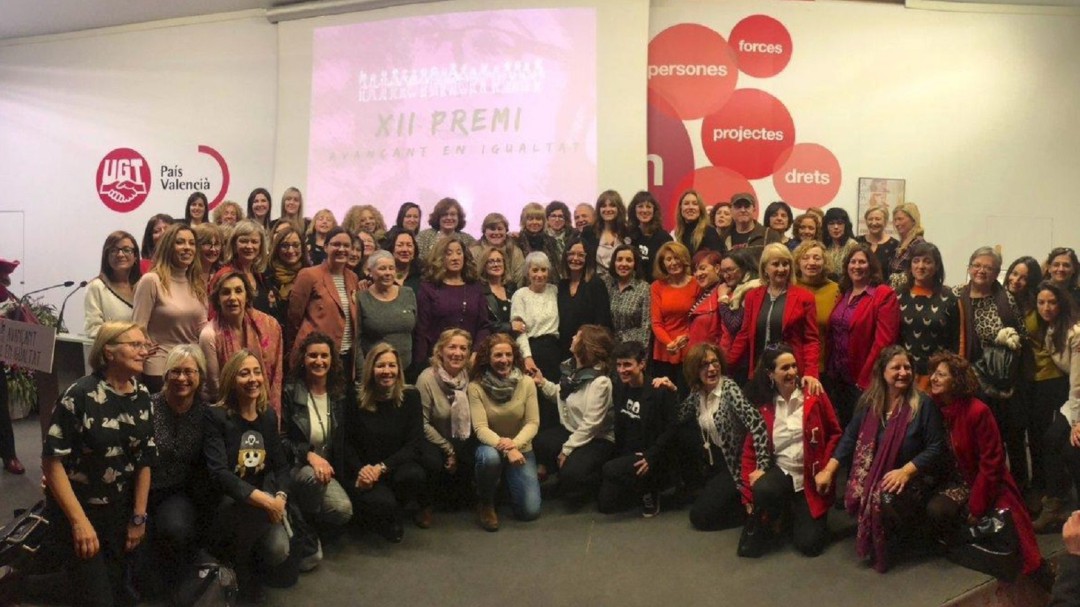 Àngels Barceló recibe el XII Premio Avanzando en Igualdad por la Comisión Ejecutiva Nacional de la FeSP-UGT-PV