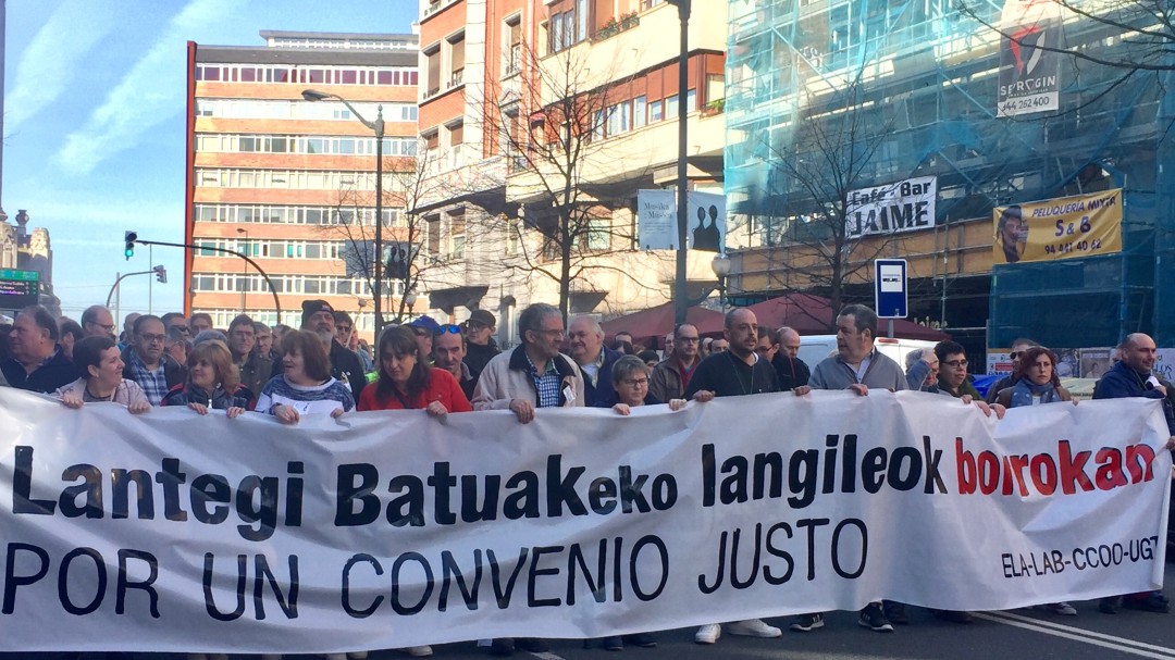 Los trabajadores de Lantegi Batuak volverán a la huelga