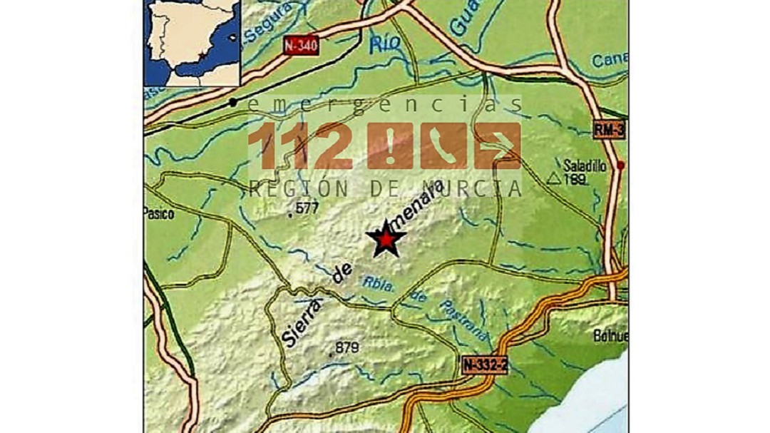 Un terremoto de magnitud 2,6 se siente en Lorca y Mazarrón
