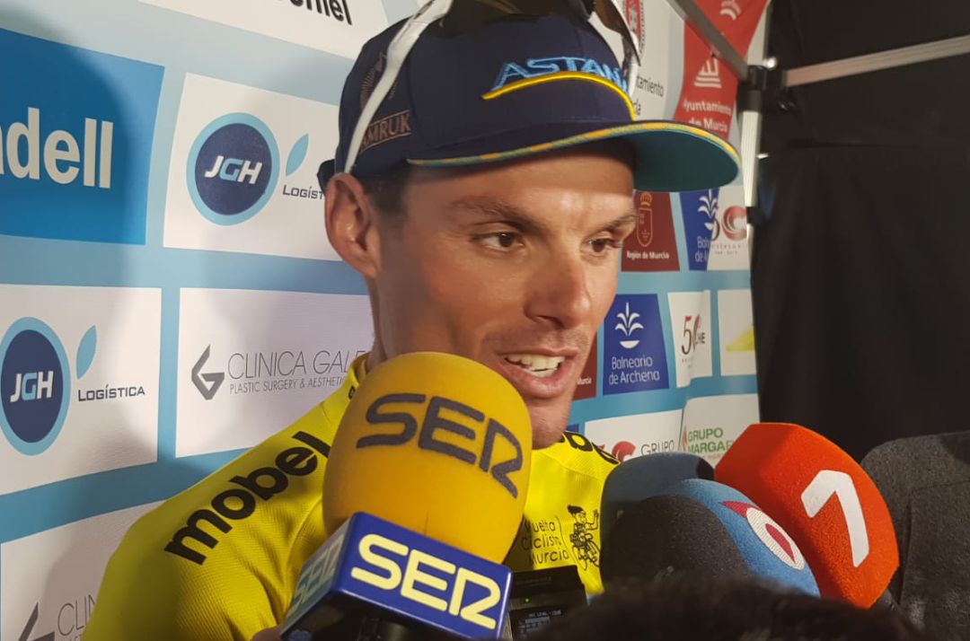 Luis León Sánchez tras ganar la Vuelta a Murcia 2019 Luis León Sánchez tras ganar la Vuelta a Murcia 2019