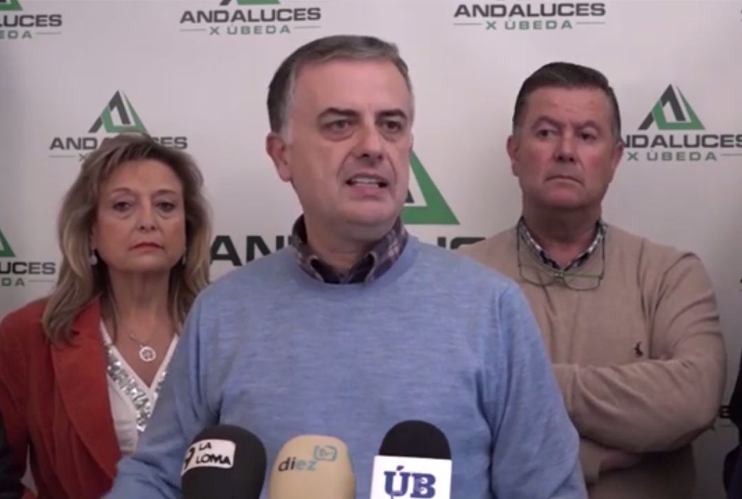 Francisco Mendieta en su presentación como componente de Andaluces por Úbeda Francisco Mendieta en su presentación como componente de Andaluces por Úbeda