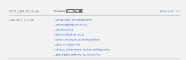 Busca la opción 'actividad reciente de streaming del dispositivos' para saber quién se ha metido en tu cuenta. Busca la opción 'actividad reciente de streaming del dispositivos' para saber quién se ha metido en tu cuenta.