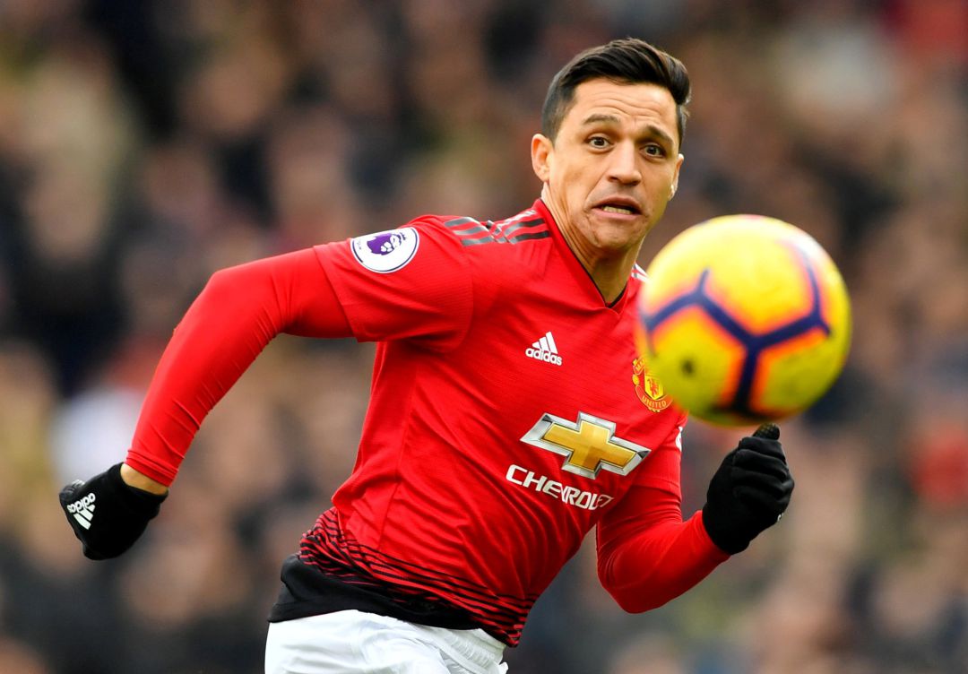 El jugador del Manchester United Alexis Sánchez El jugador del Manchester United Alexis Sánchez