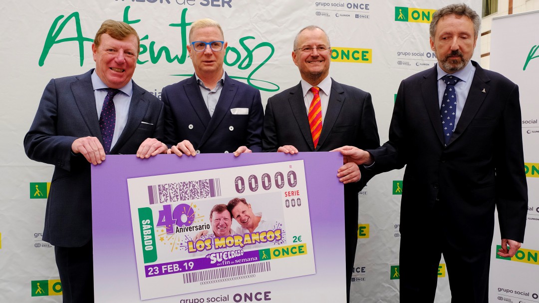La ONCE dedica su cupón al 40 aniversario de Los Morancos