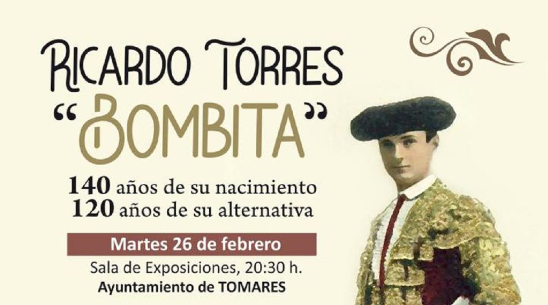 Cartel de los actos dedicados a Bombita en su localidad natal, la aljarafeña de Tomares Cartel de los actos dedicados a Bombita en su localidad natal, la aljarafeña de Tomares