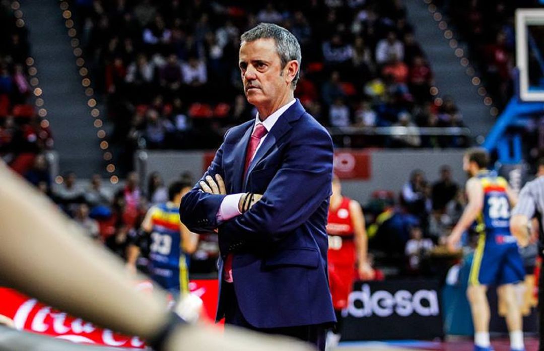 Porfirio Fisac durante un encuentro de Liga ACB disputado en el Prícipe Felipe Porfirio Fisac durante un encuentro de Liga ACB disputado en el Prícipe Felipe