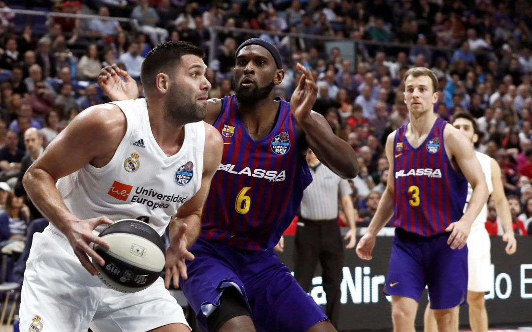Felipe Reyes, en la final de la Copa del Rey. Felipe Reyes, en la final de la Copa del Rey.