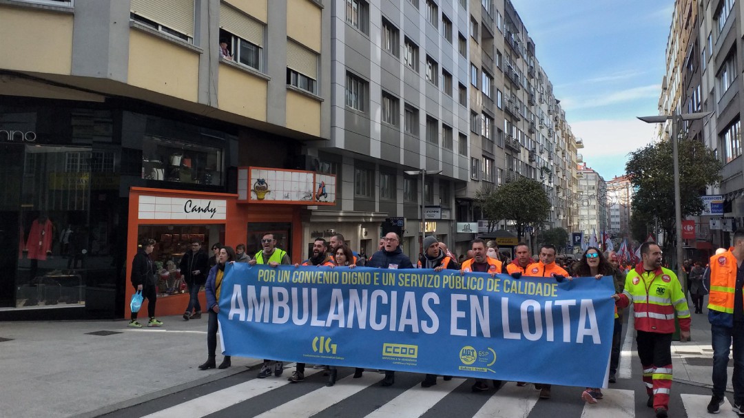 Por un convenio en el sector de las ambulancias