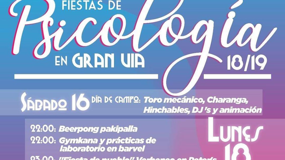 Turno para las fiestas de Psicología en Salamanca