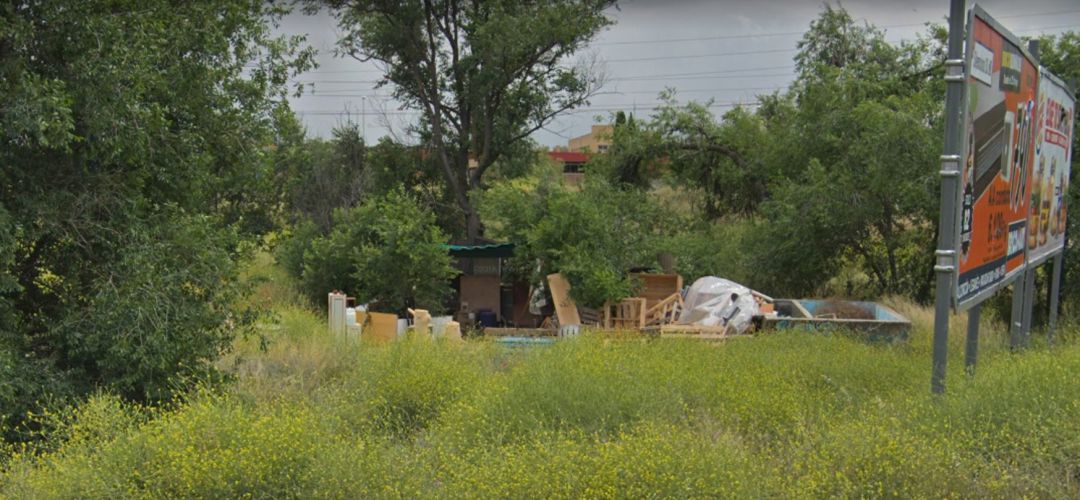 Imágen de un de las infraviviendas situadas en la zona. Imágen de un de las infraviviendas situadas en la zona.