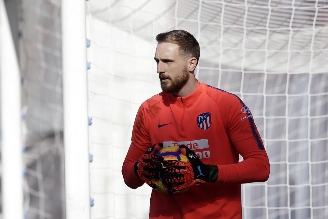 Imagen del portero esloveno Jan Oblak en la previa del último partido liguero del Atlético de Madrid. Imagen del portero esloveno Jan Oblak en la previa del último partido liguero del Atlético de Madrid.