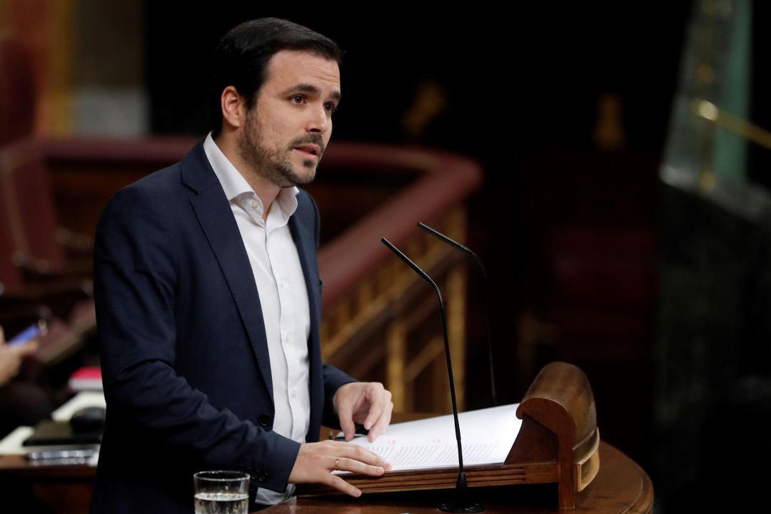 El líder de IU, Alberto Garzón. El líder de IU, Alberto Garzón.