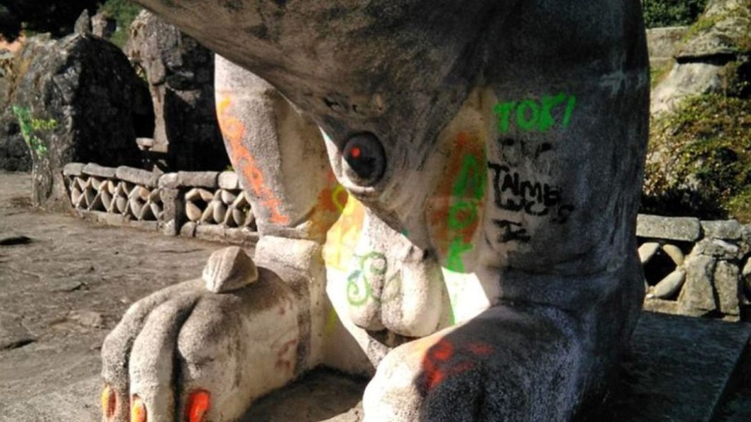 Patrimonio autoriza la eliminación de pintadas del león del Pasatiempo