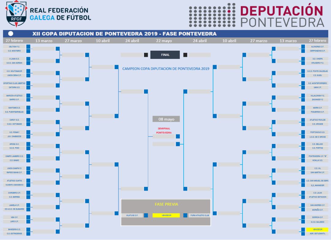 Consulta el calendario de la Copa Diputación Consulta el calendario de la Copa Diputación