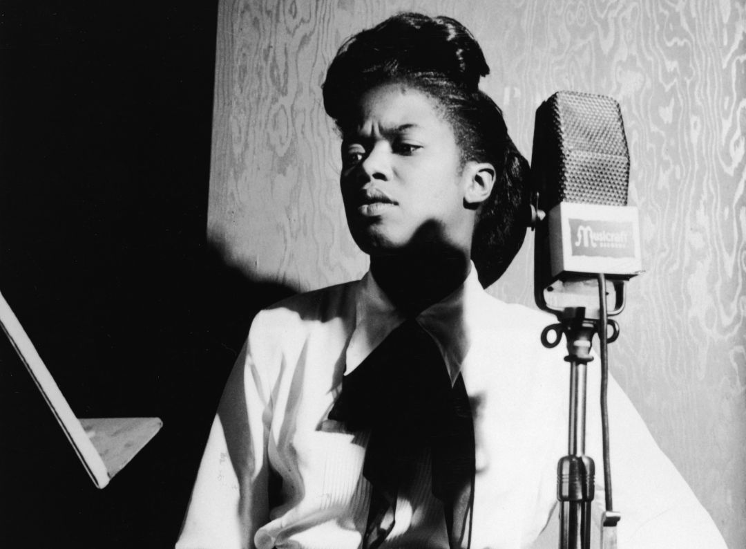 La cantante Sarah Vaughan en una fotografía de los años 70 La cantante Sarah Vaughan en una fotografía de los años 70