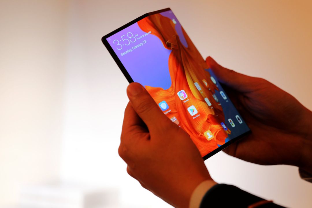 El Huawei Mate X durante la presentación en el Mobile World Congress El Huawei Mate X durante la presentación en el Mobile World Congress