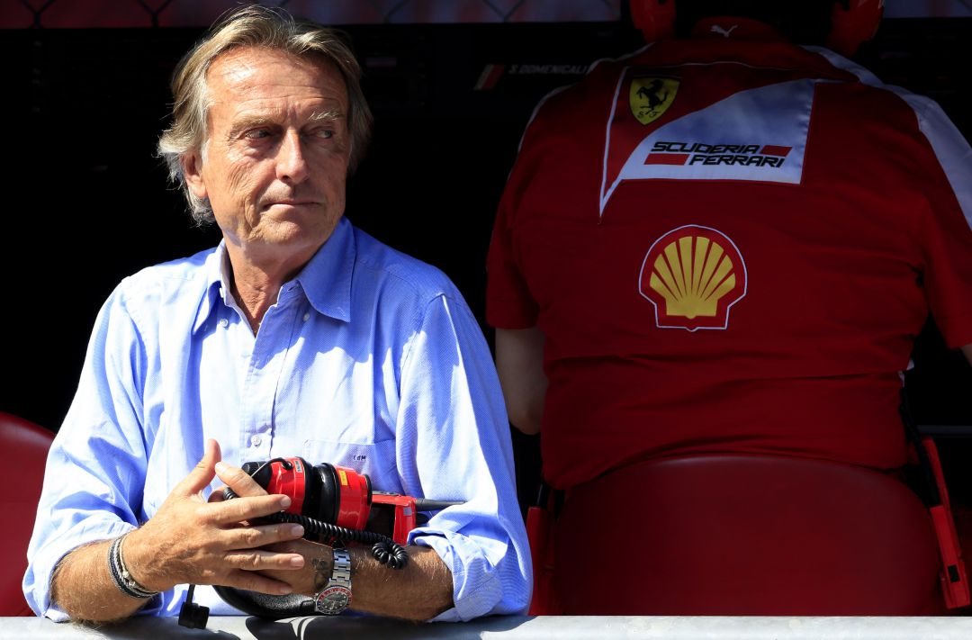 Montezemolo en un Gran Premio de F1 durante su etapa como Presidente de Ferrari Montezemolo en un Gran Premio de F1 durante su etapa como Presidente de Ferrari