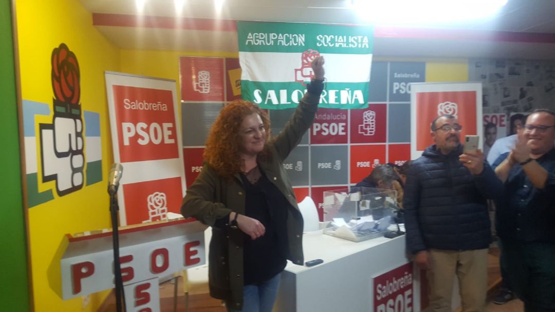 Maria Eugenia Rufino tras ser proclamada candidata socialista en Salobreña para las elecciones municipales Maria Eugenia Rufino tras ser proclamada candidata socialista en Salobreña para las elecciones municipales