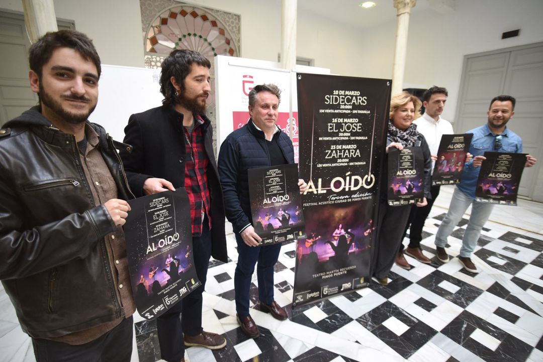 Presentación del ciclo 'Al Oído' de Pinos Puente en la sede del Área de Cultura de la Diputación de Granada Presentación del ciclo 'Al Oído' de Pinos Puente en la sede del Área de Cultura de la Diputación de Granada