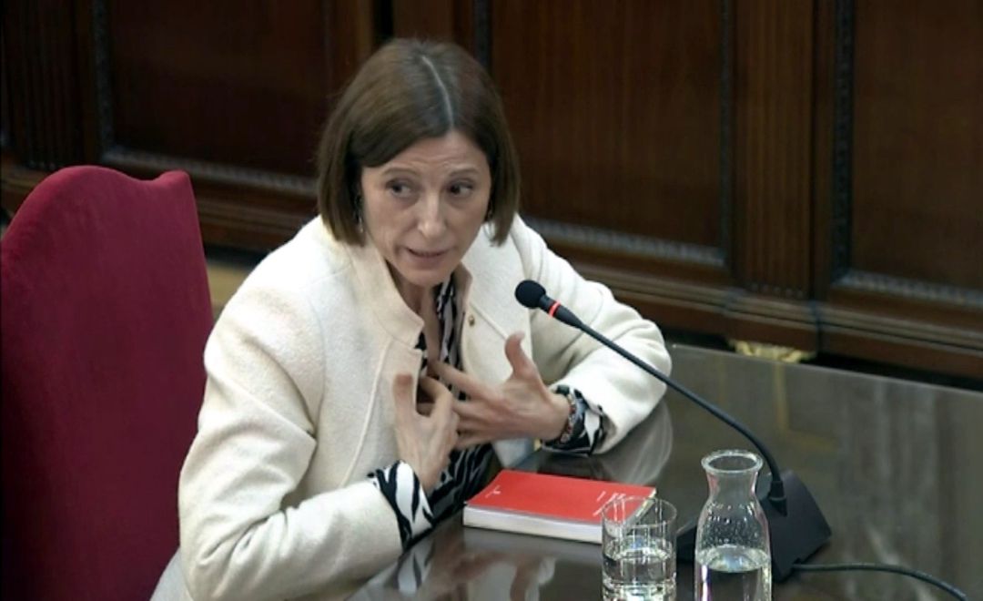 La expresidenta del Parlament, Carme Forcadell, en el Supremo La expresidenta del Parlament, Carme Forcadell, en el Supremo