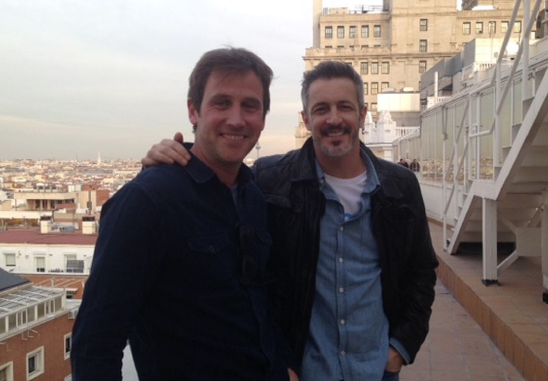 Bruno Ciordia, director de la obra , con Fernando Coronado, actor Bruno Ciordia, director de la obra , con Fernando Coronado, actor