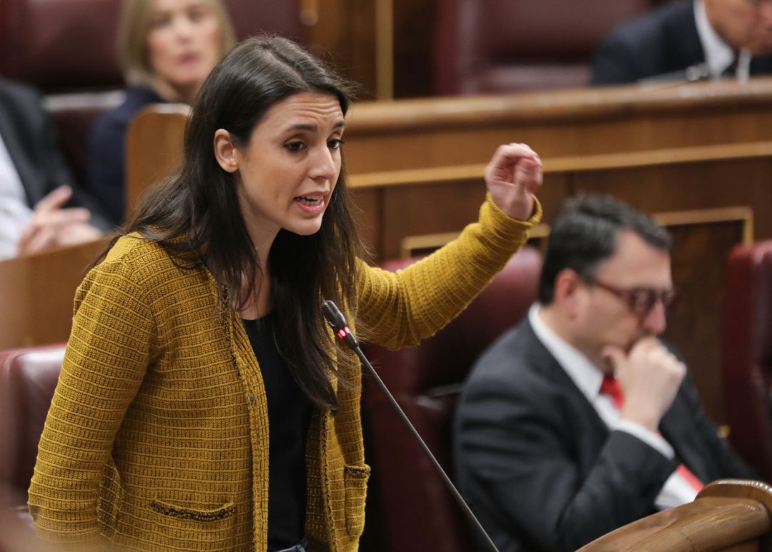 La portavoz de Unidos Podemos en el Congreso de los Diputados, Irene Montero. La portavoz de Unidos Podemos en el Congreso de los Diputados, Irene Montero.