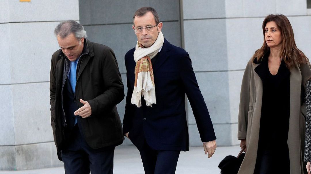 El expresidente del FC Barcelona, Sandro Rosell, a su llegada a la Audiencia Nacional El expresidente del FC Barcelona, Sandro Rosell, a su llegada a la Audiencia Nacional
