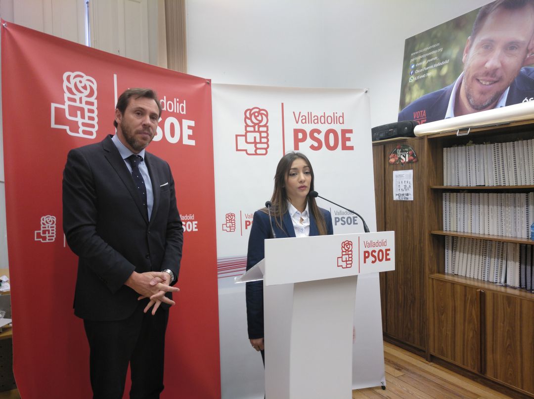 Carmen Jiménez se presenta como candidata en la sede del Grupo Municipal Socialista junto al alcalde, Óscar Puente Carmen Jiménez se presenta como candidata en la sede del Grupo Municipal Socialista junto al alcalde, Óscar Puente