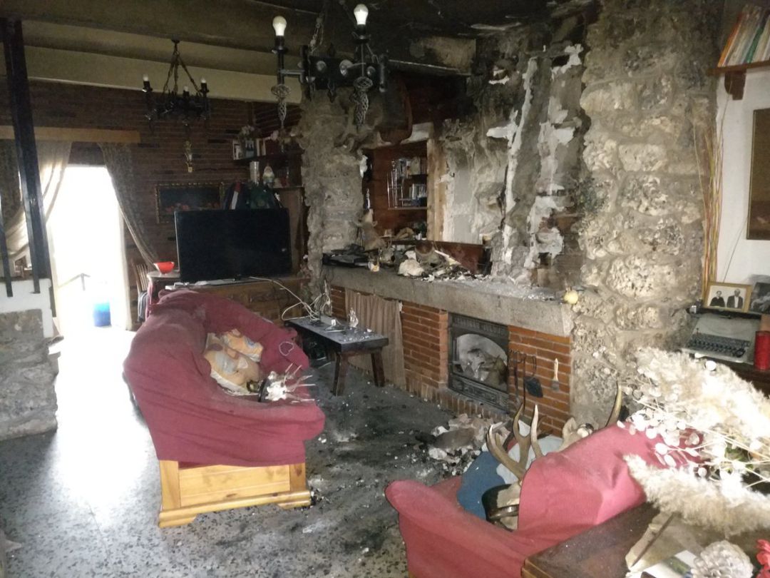 Incendio vivienda Trillo Incendio vivienda Trillo